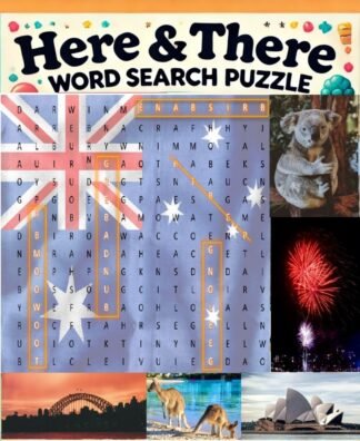 here and there word search book australia