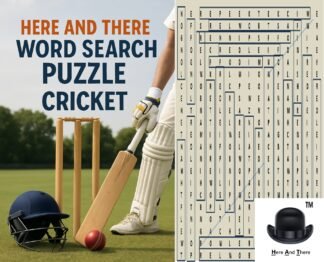 here and there's word search book cricket