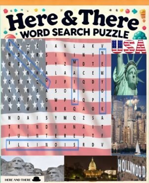 here and there's word search puzzle book usa