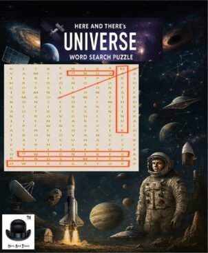 here and there's word search book universe