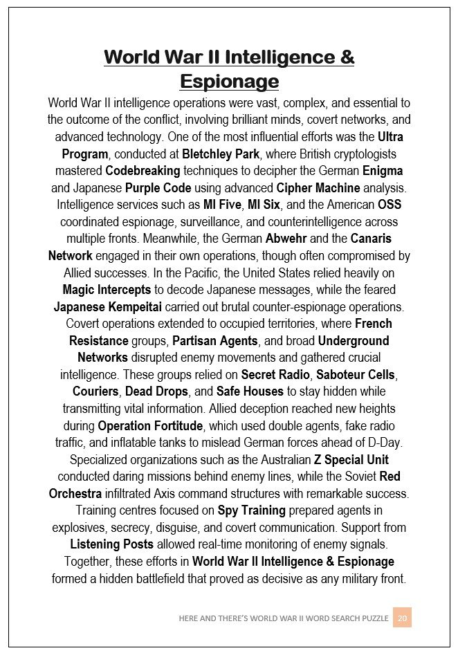 here and there’s word search book – world war ii here and there’s word search book – world war ii